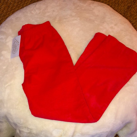 NWT TBBC Elastic Waist Red Corduroy Pants Sz7 - Picture 2 of 5